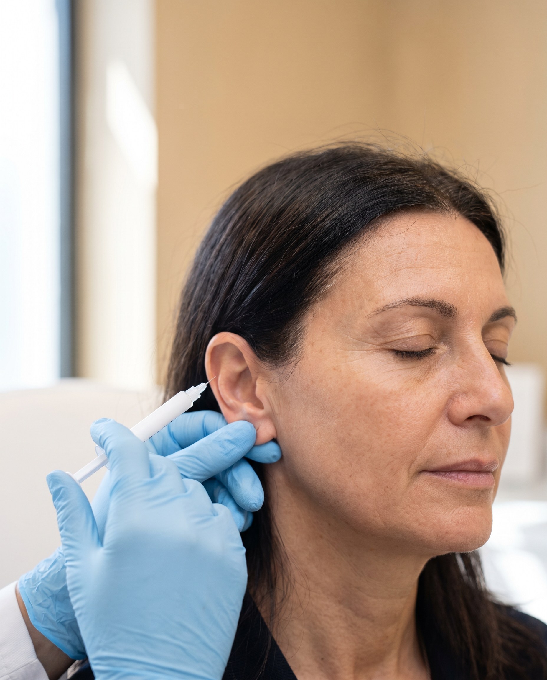 Filler lobi dell'orecchio: un momento della seduta